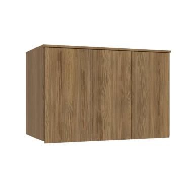 Imagem de Armário Ponte Modulado Aéreo Solteiro N541 Adapt c/ 3 Portas Nogueira - Kappesberg