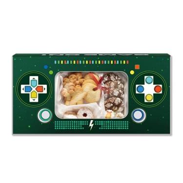 Imagem de Pacote com 12 caixas de lembrancinhas de festa com janela, caixas de videogame para doces, biscoitos, lembrancinhas de festa, caixas de presente para aniversário, casamento, chá de bebê, embalagem de