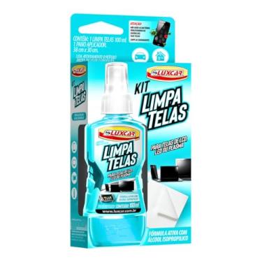 Imagem de KIT Limpa Telas Spray 60 ml + Flanela Microfibra | Limpa, Desengordura e Remove Poeira | Para TV, Notebook, Celular, Tablet e Monitores