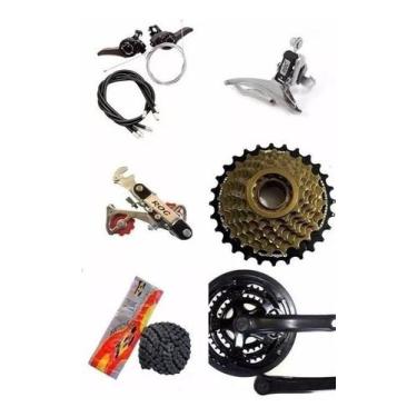 Imagem de Kit Relação Wg 21 Marchas Bicicleta Completo Catraca 7v Bike - Wg Spor