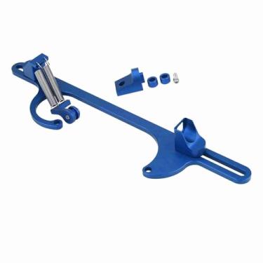 Imagem de Aoresac Suporte de Cabo de Acelerador de Alumínio Com Molas de Retorno Duplo Ajustáveis ​​para Carburador Holley 4150 e 4160 Series, Feito de Material Premium, Compatibilidade Com Vários (Azul)
