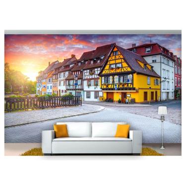 Imagem de Papel De Parede Cidade Antiga Rua Européia 3D Cda50