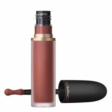 Imagem de Batom Líquido MAC 2 em 1 Lip + Cheek Mousse Powder Kiss, Over the Taup