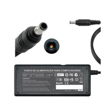 Imagem de Fonte Carregador Compativel Com Samsung Np270e5j Xd2br 19v 3.6a 555, Fonte Carregador Compativel Com Samsung Np270e5j Xd2br 19v 3.16a 555