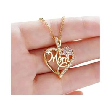 Imagem de Colar Com Pingente Em Formato De Coração, Design Elegante E Vazado, Id