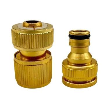 Imagem de Conjunto De Conectores De Mangueira De Alumínio 1/2'' 3/4'' 6/12 Peças