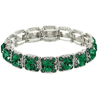 Imagem de Pulseira de casamento com cristal elástico Falari, caixa de presente incluída