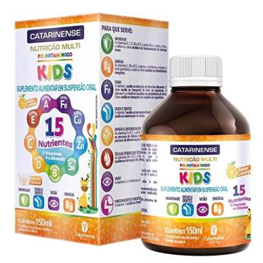 Imagem de Polivitaminico Kids Sabor Laranja com 15 Nutrientes 150ml Catarinense