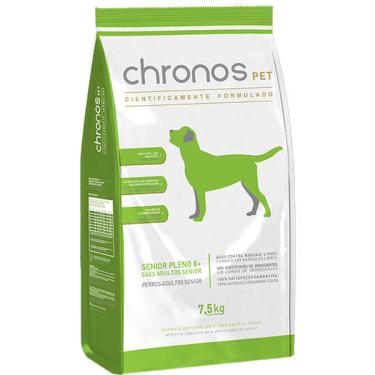 Imagem de Ração Chronos Pet para Cães Senior Pleno 8+ - 7,5 Kg