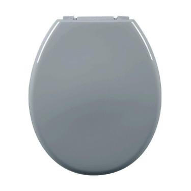 Imagem de Assento Almofadado Oval Cinza Escuro Tampa Vaso Deca-incepa-celite-ideal-roca