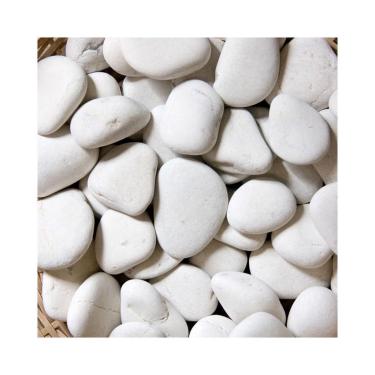 Imagem de Pedra Branca De Jardim Seixo Dolomita Nº3 Para Canteiro 10kg