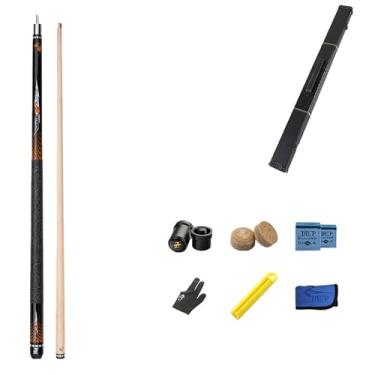 Imagem de Taco de bilhar taco de bilhar taco de sinuca de madeira de bilhar bar taco de sinuca (C taco de sinuca + acessórios + caixa de tacos, 10,5 mm)