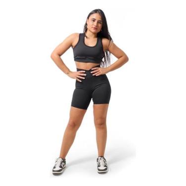 Imagem de Top Suplex Feminino Academia Treino Fitness Liso Prático - hardseven, 