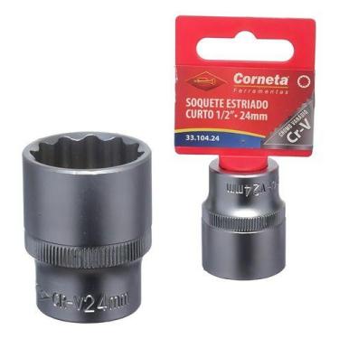 Imagem de Soquete Cachimbo Pito 1/2x24mm Estriado Corneta Pro