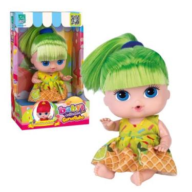 Imagem de Boneca Babys Collection Mini Sorvetinho Limão Super Toys - 605