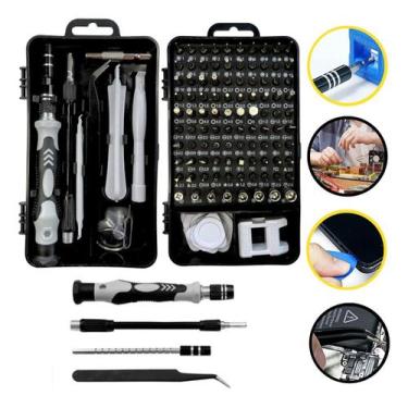 Imagem de Kit De Conserto Celular Tablet 115 Peças Chaves Ferramentas - DropJT
