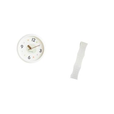 Imagem de Fenteer Relógio de Parede Redondo Moderno com Números Grandes E Mecanismo Silencioso Sem -taque, Abajur Decorativo de Papel para Sala de Estar, Abajur de