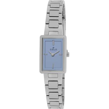 Imagem de Relógio Oslo Feminino Ref: Olbsssvx0002 A1sx Slim Prateado Retangular