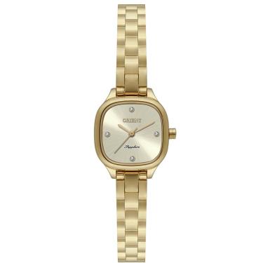 Imagem de Relógio Orient Feminino Ref: Lgss0071 C1kx Retangular Dourado