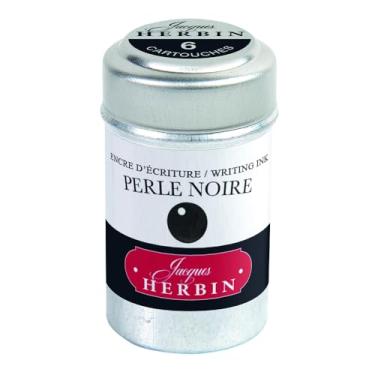 Imagem de Tinta em Cartucho p/Caneta Tinteiro Herbin Perle Noire