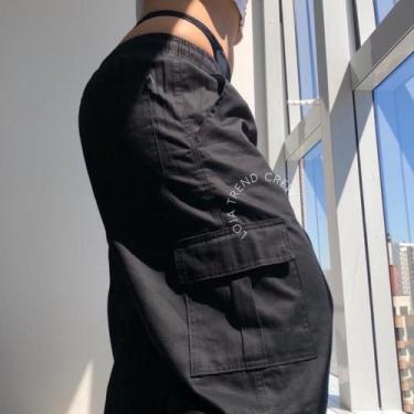 Imagem de Calça Cargo Feminina Skatista Preta Caqui e Bege - Natalia Store, Pret