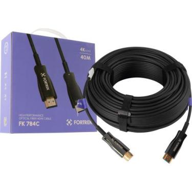 Imagem de CABO HDMI x HDMI FIBRA OPTICA 4K 40M FK784C FORTREK