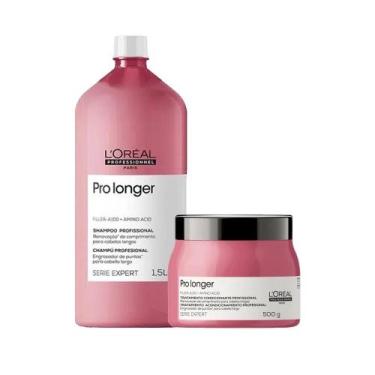 Imagem de Loreal Pro Longer Kit - Shampoo 1500ml + Máscara 500ml - L'Oréal Profe