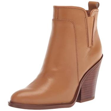 Imagem de Franco Sarto Ankle Boot feminina L-Gamble, Couro castanho camelo, 7.5