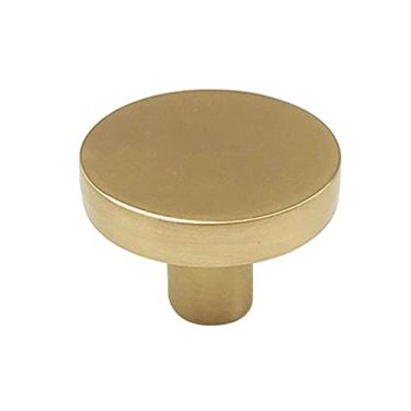 Imagem de Puxadores redondos da cômoda de latão Puxadores da gaveta Puxadores Puxadores da porta do armário Puxador de ferragens para cozinha rústica antiga, A, h