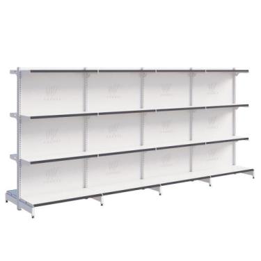 Imagem de Gôndola Fit Centro 1 Inicial E 3 Continuações 1,37m De Mercado Amapá, 