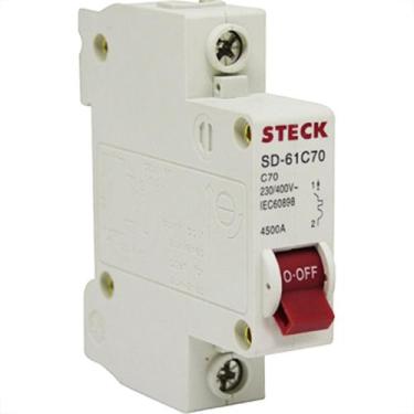 Imagem de Disjuntor Steck Din Unipolar 70A Sd61 C4,5Ka