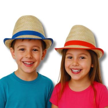 Imagem de Kit Chapéu de Palha Infantil para Festa Junina 2 Unid