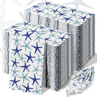 Imagem de Toalhas de mão descartáveis Seajan Starfish 200 unidades para banheiro