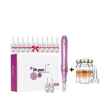 Imagem de Dermapen Dr Pen M7-w sem fio com 3 ampolas de vitamina C - Lightbek Of