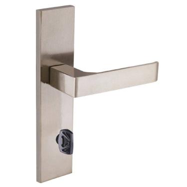 Imagem de Fechadura Banheiro Reta Espelho 6cm Latonado Quadratta Aliança