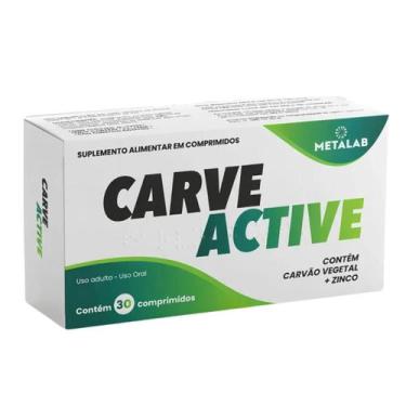 Imagem de Carvão Vegetal Ativado Carve Active Metalab 30 Comprimidos -, Sem Sabo