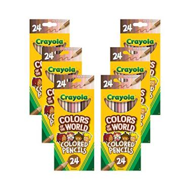 Imagem de Crayola Colored Pencils Bulk Set, Colors of The World, 6 Sets of 24 New Pencil Colors