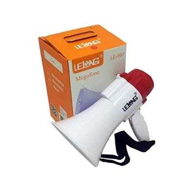 Imagem de Megafone Portátil Sirene Musical Gravador Recarregável