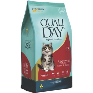 Imagem de Ração Qualiday Especial Premium Cat Adulto Carne e Arroz - 10,1 Kg