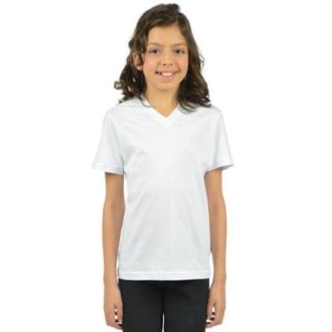 Imagem de Camiseta algodão deconte v infantil unissex fenomenal Roxo 12-Unissex