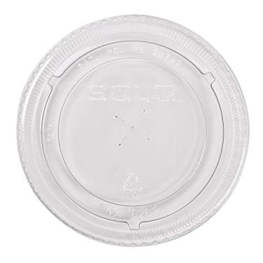 Imagem de SOLO 626TS PETE tampas de copo de canudo lisas com compartimento para copo frio, serve para 473 ml