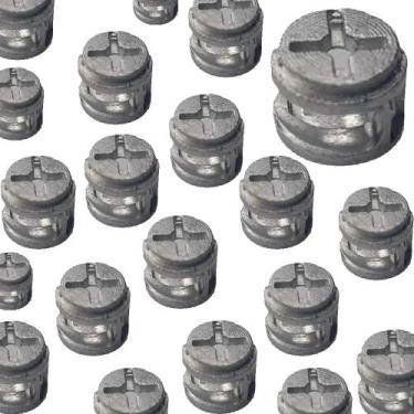 Imagem de 100 Peças - Castanha Girofix Grande Em Zamak Altura 12mm / Largura 15m