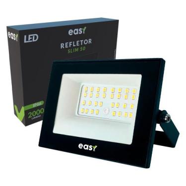 Imagem de Refletor Led SMD 50W Branco Frio 6500K Bivolt- Easy
