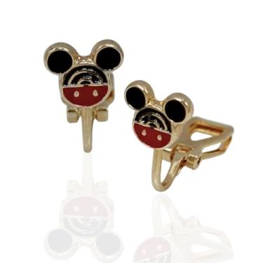Imagem de Brinco de Pressão Infantil BP - Ratinho Charmoso | Banhado a Ouro 18K ou Prata 925 | Clipe Ômega Francês (Ouro)
