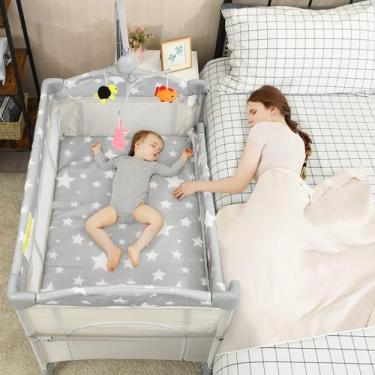 Imagem de Playard Bebê HONEY JOY - Berço e Trocador Bege