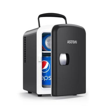 Imagem de Mini Geladeira Portátil AstroAI 4L (6 Latas) - Refrigerador e Aquecedo