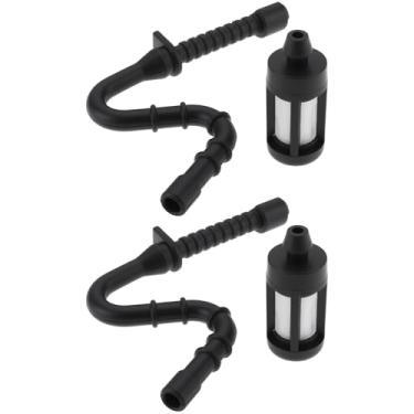 Imagem de LT Easiyl 2 conjuntos de filtros de tubo de mangueira de combustível gasolina 11283587701 compatível com Stihl MS341 MS361 MS440 MS460 044 046