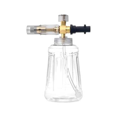 Imagem de Gralara Pulverizador de espuma para lavagem de carros, bico ajustável de 1000ml, portátil, 1/4 de polegada, pulverizador de pressão de conexão rápida para, 26x15x11cm