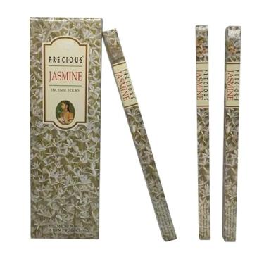 Imagem de Kit de Incensos Precious Jasmim, Aroma Floral Relaxante, 6 Unidades