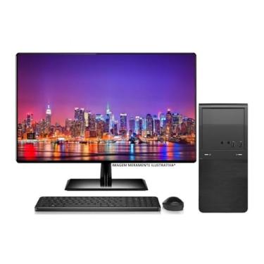 Imagem de Computador Completo com Monitor 23', Intel Core i3, 16GB RAM DDR3, SSD 512GB, Windows 11, 2 Portas HDMI